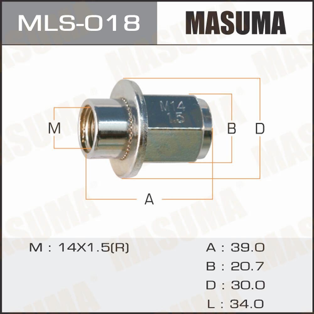 Masuma MLS018 гайка 1 шт.